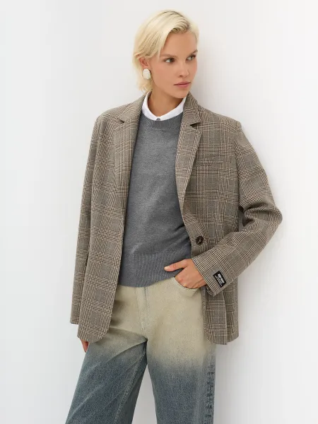 Oversize жакет в клетку SAVAGE 6699₽