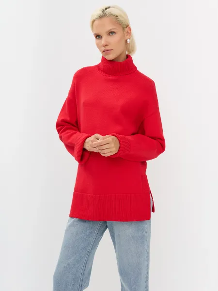 Oversize свитер с высоким воротником SAVAGE 2099₽