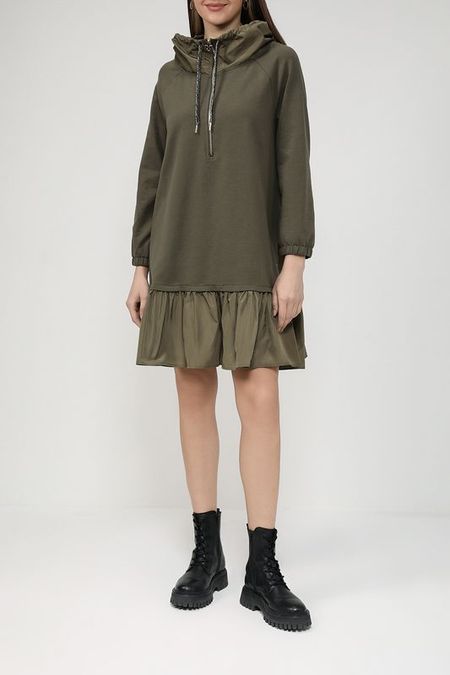 Платье комбинированное с воротником на кулиске Rinascimento 5600₽