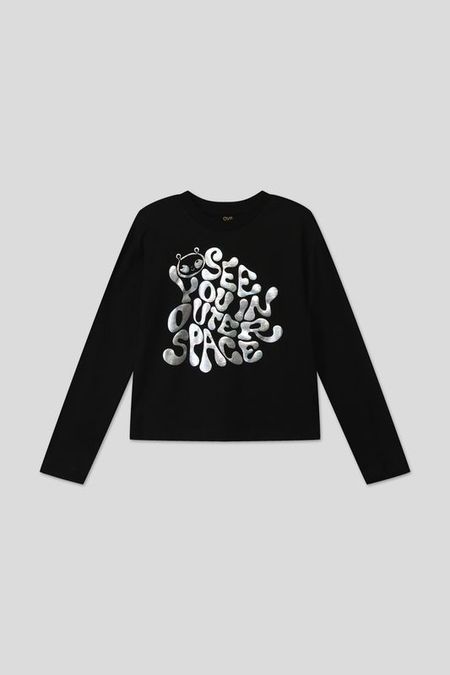 Хлопковый лонгслив с принтом OVS 307₽