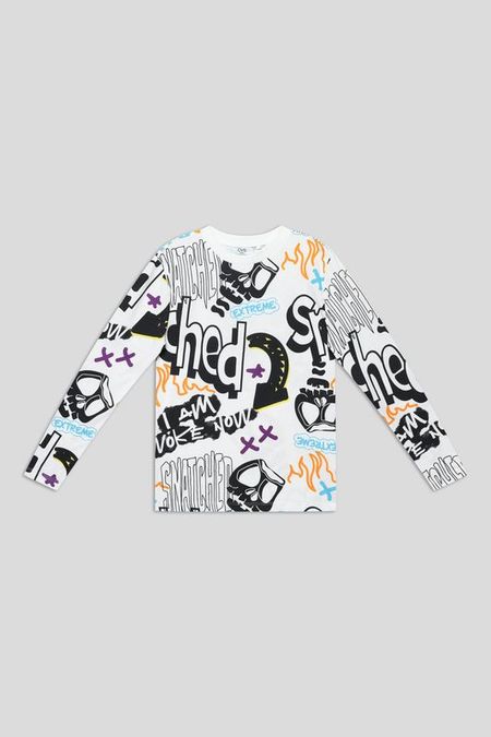 Лонгслив хлопковый с принтом OVS 830₽