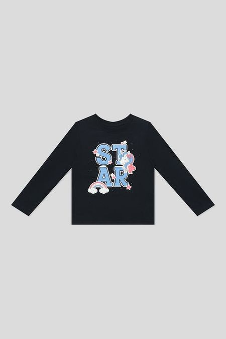 Лонгслив хлопковый с принтом OVS 690₽