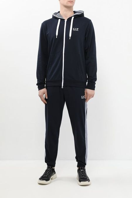 Спортивный костюм хлопковый с логотипом Ea7 26990₽