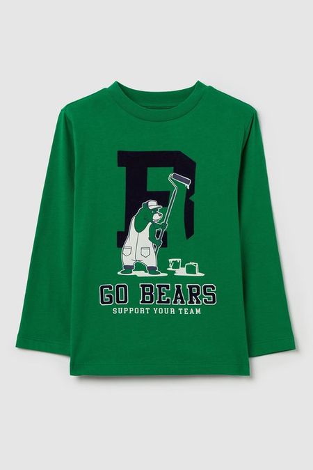 Лонгслив хлопковый с принтом OVS 690₽