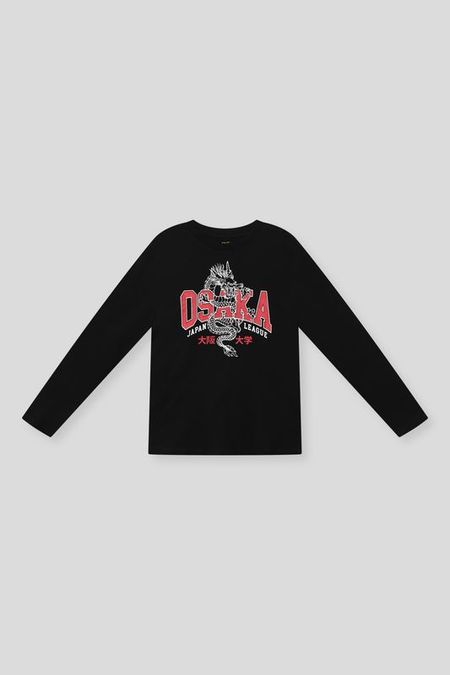 Лонгслив хлопковый с принтом OVS 830₽