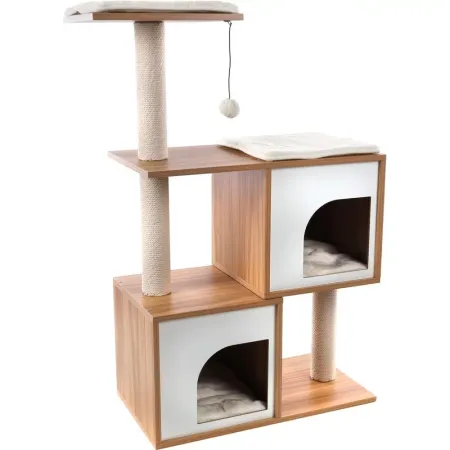 Flamingo Dana домик-когтеточка коричневый белый - 107 х 74 х 35 см 22243₽