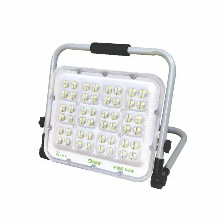 Фонарь рабочий аккумуляторный, 100 вт, 6000 мач, 5200 лм, 2835 led, ip65, 17×20×5 см