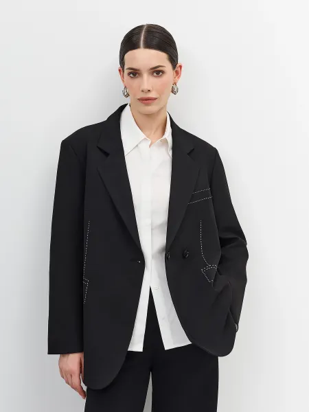 Жакет с декоративными контрастными швами SAVAGE 4499₽