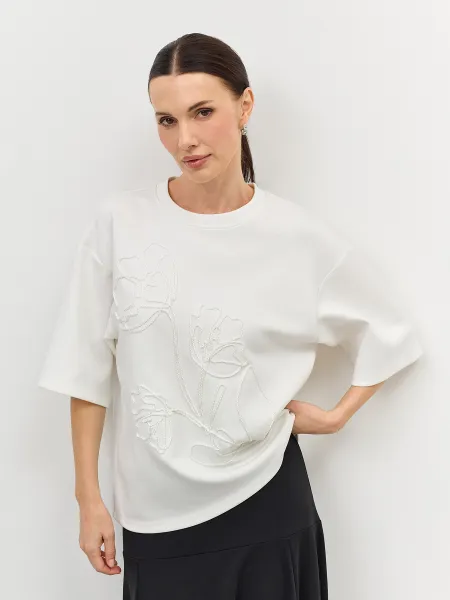 Укороченный джемпер с аппликацией SAVAGE 2999₽