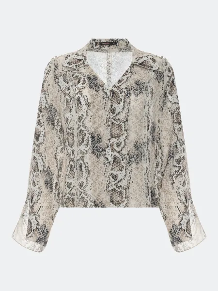Укороченная блузка с анималистичным принтом SAVAGE 5599₽