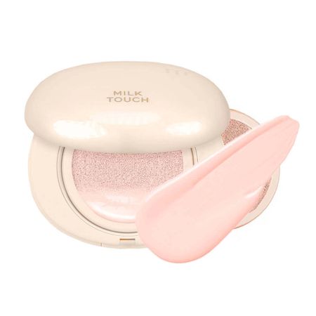 Кушон с полуматовым финишем + рефил Milk Touch All-day Skin Fit Soft Velvet Cushion SPF50+ PA+++ 01 Rosy Ivory