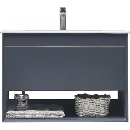 Тумба с раковиной Orans BC-1125 80 1125800 подвесная Dark grey 73800₽