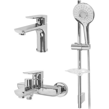 Комплект смесителей Hansberge Nordic H7099C Хром