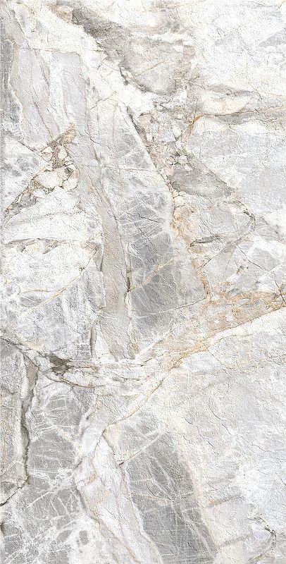 Керамогранит Arcadia Ceramica Credal Smoke GI8007-B светло-серый матовый с глянцевым эффектом 60х120 см 2650₽