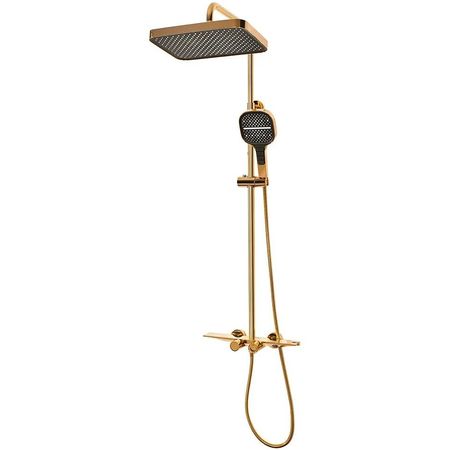 Душевая система Hansberge H5055GO с термостатом Золото 40320₽