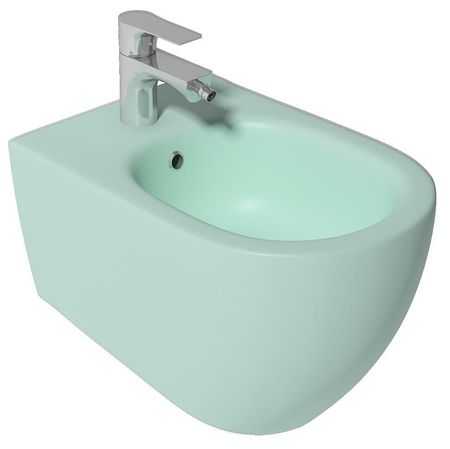 Биде Isvea Infinity 10NF41001SV-2T подвесное цвет Мятно-зеленый матовый 48000₽