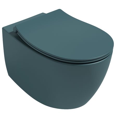 Унитаз Isvea Sentimenti Neo  10AR02010SV-2P подвесной цвет Изумрудный матовый без сиденья