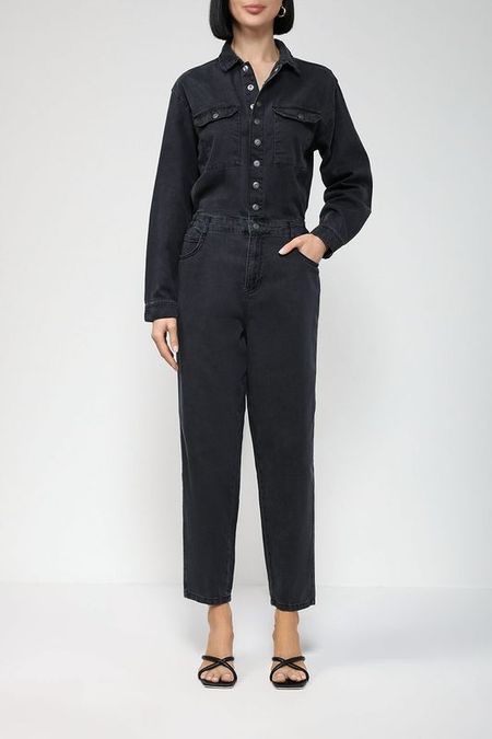 Джинсовый комбинезон на кнопках Loft 5750₽