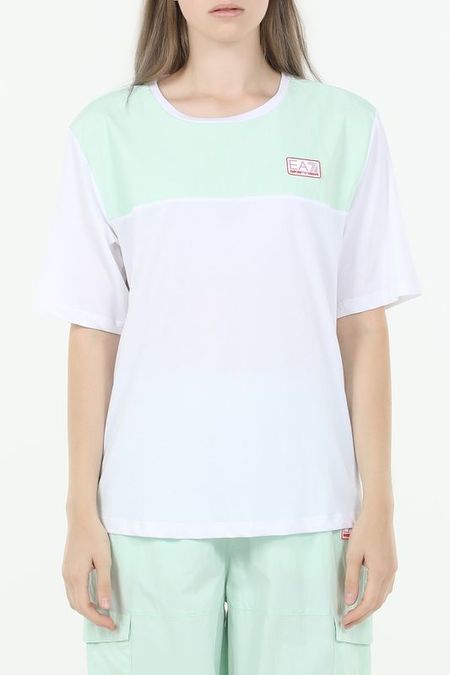 Футболка хлопковая с логотипом Ea7 3622₽