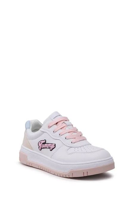 Кеды комбинированные с логотипом бренда Tommy Hilfiger 6290₽