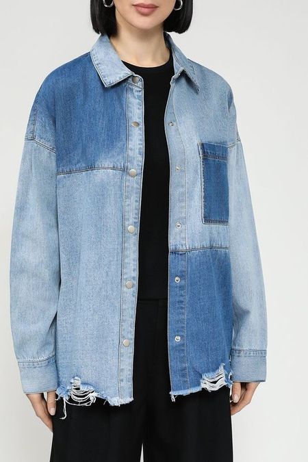 Рубашка джинсовая комбинированная Twist 3277₽