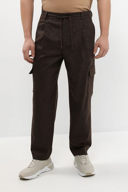 Брюки из смесовой шерсти на кулиске Oulyss 9592₽