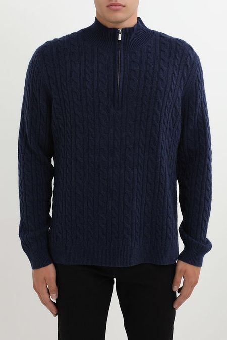 Пуловер с воротником на молнии Oulyss 8242₽