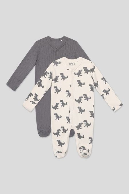 Набор из 2 хлопковых комбинезонов с принтом Artie 1390₽