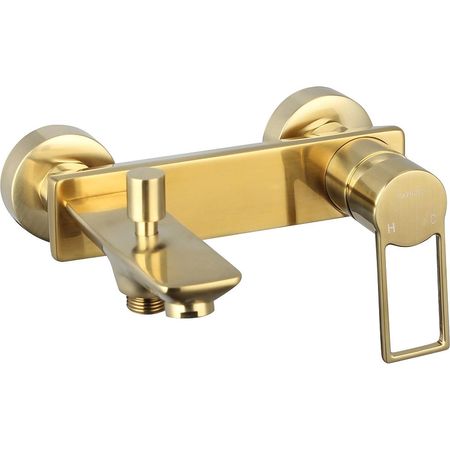 Смеситель для ванны Caprigo Kub 54-011-brg Золото матовое 16695₽