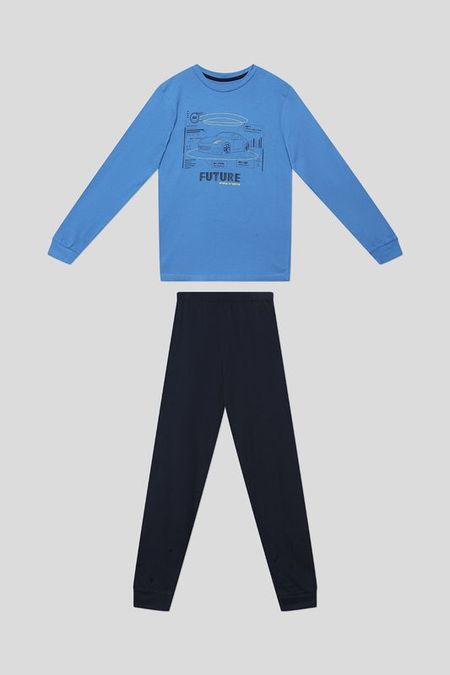 Пижама хлопковая с принтом OVS 1600₽