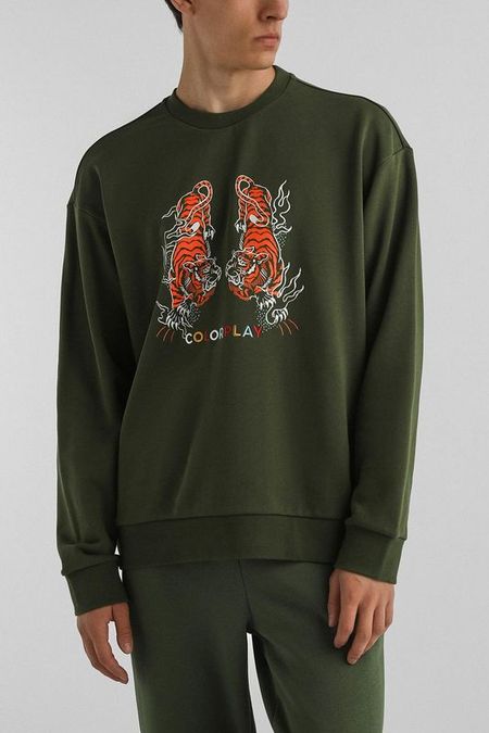 Свитшот хлопковый с принтом COLORPLAY 3667₽