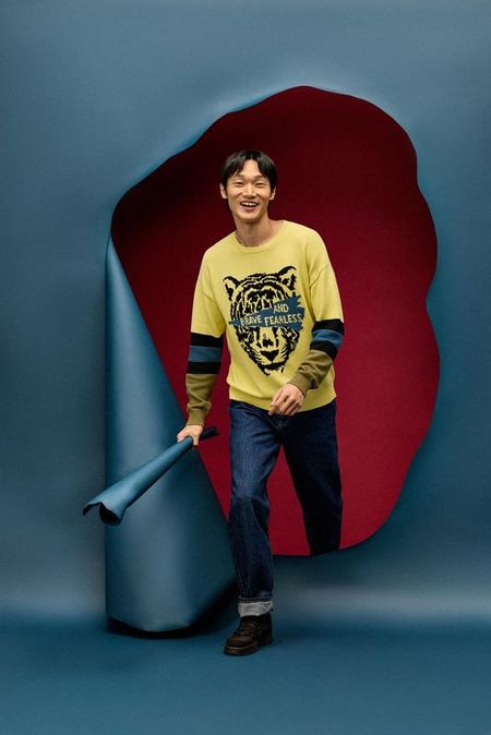 Джемпер вязаный с принтом COLORPLAY 4717₽