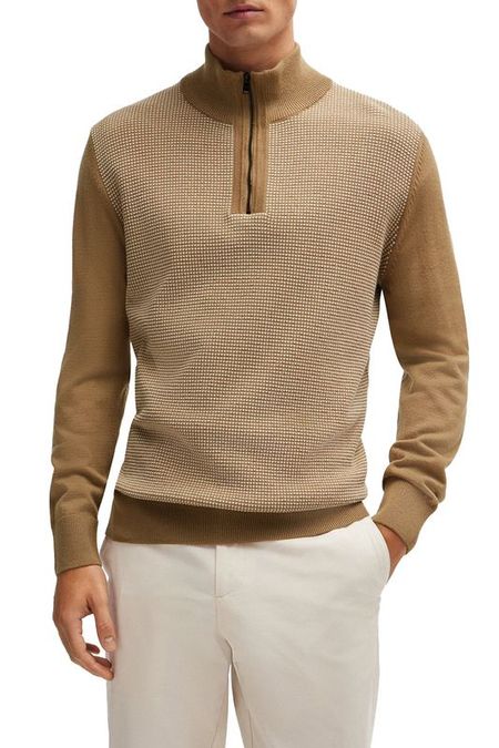 Пуловер с воротником на молнии BOSS 15690₽