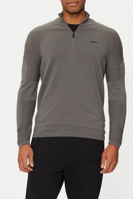 Пуловер с воротником на молнии BOSS 15690₽