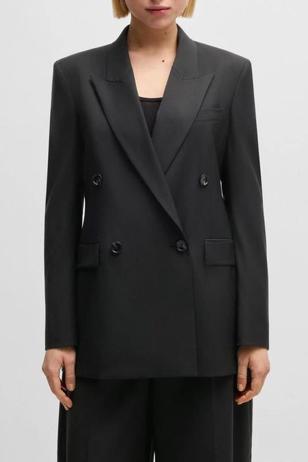 Блейзер шерстяной двубортный BOSS 41990₽