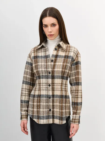 Приталенная рубашка в клетку SAVAGE 2499₽