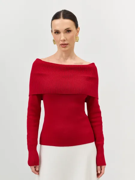 Джемпер с открытыми плечами SAVAGE 3199₽