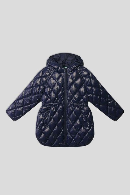 Стеганое пальто с кулиской на талии Benetton 6990₽