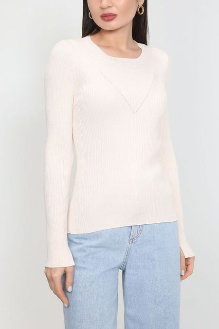 Пуловер из вискозы в рубчик More &More