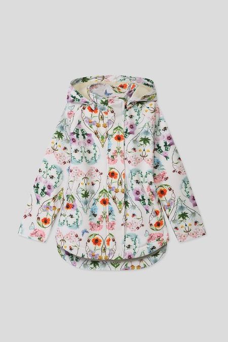 Куртка утепленная с капюшоном с цветочным принтом Molo 8240₽