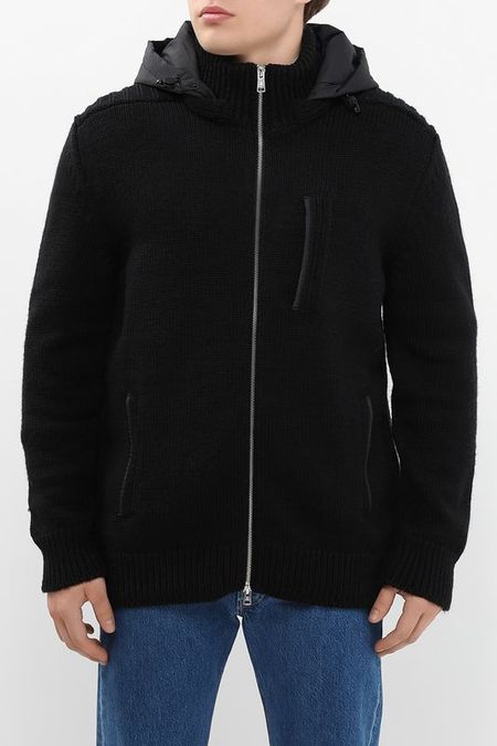 Кардиган из хлопка и шерсти на молнии съемным капюшоном Marc OPolo 20992₽