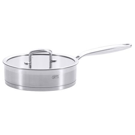 Сковорода-сотейник из нержавеющей стали Gipfel Prestige 1220 24 см27 л 11990₽