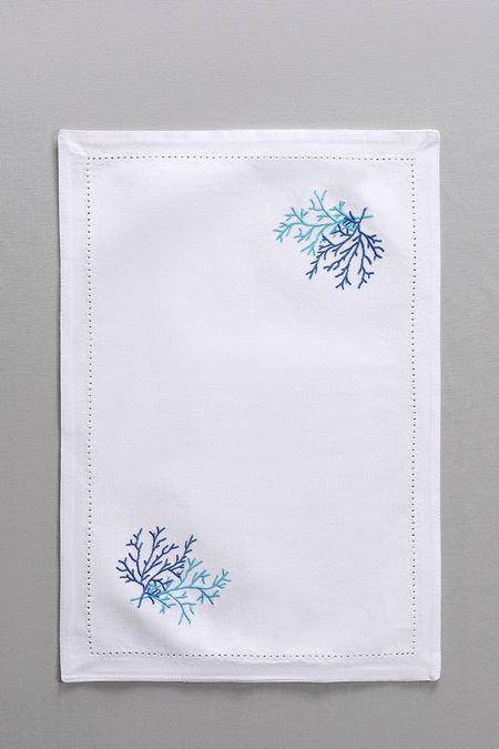 Коврик хлопковый настольный с принтом Coral Embroidery COINCASA 967₽