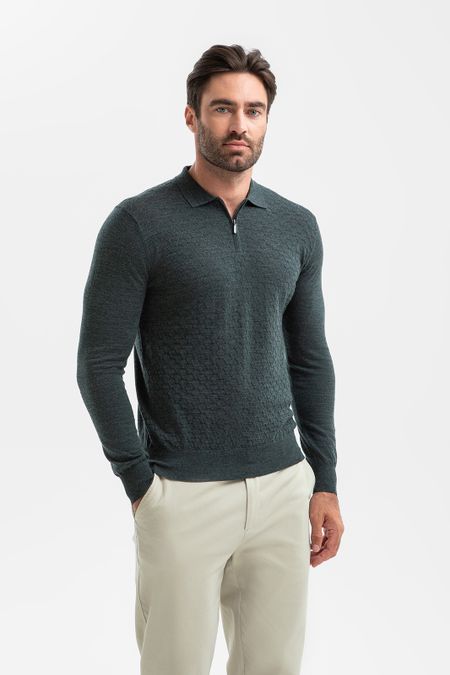 Джемпер поло из шерсти 0₽