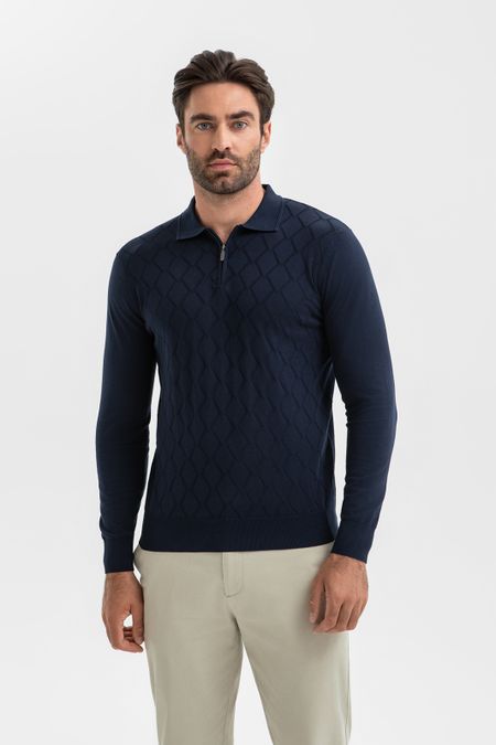 Джемпер поло из хлопка 0₽