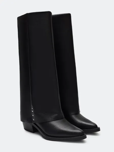 Сапоги высокие на каблуке SAVAGE 10999₽