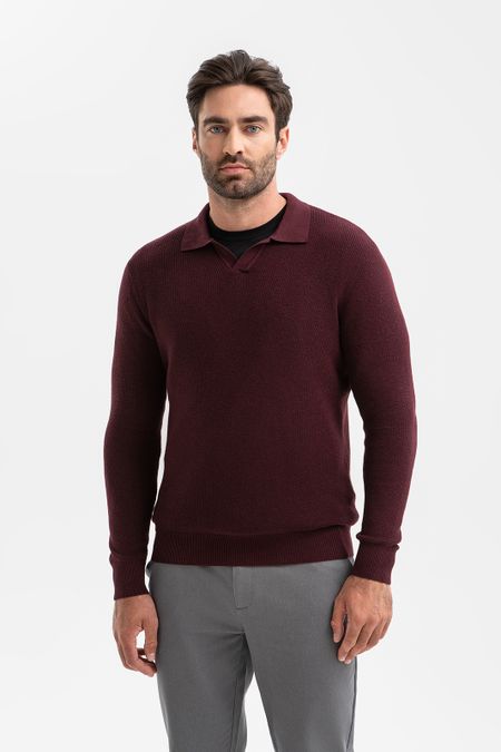 Джемпер поло из хлопка и кашемира 0₽