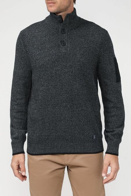 Хлопковый пуловер с воротником на пуговицах LERROS 4160₽