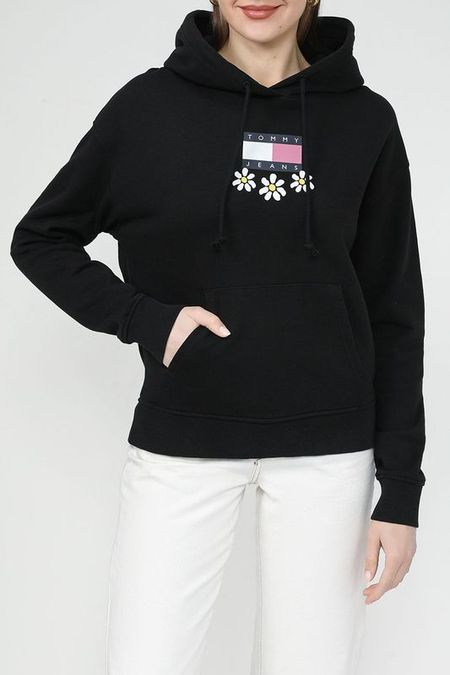 Худи хлопковое с карманом Tommy Jeans 8392₽