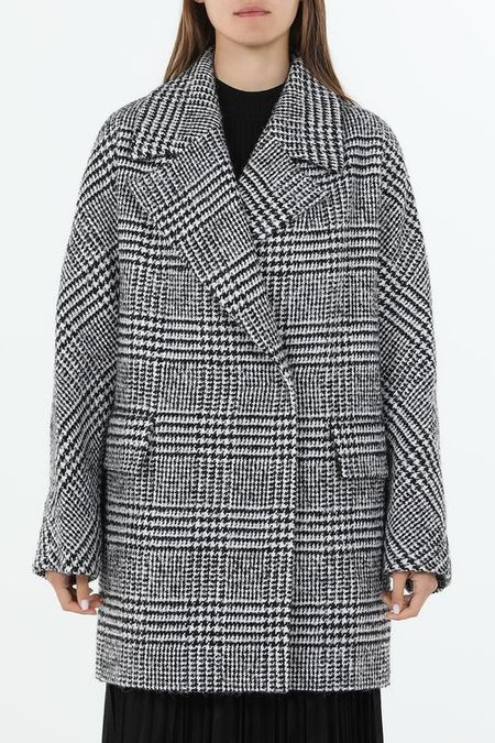 Пальто двубортное из смесовой шерсти Auranna 19417₽